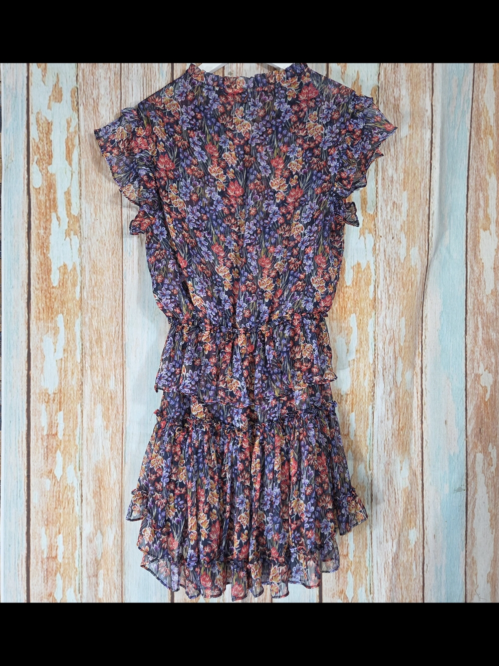 Misa Los Angeles Lilian Floral Tiered Mini Dress. Size XS - Picture 3 of 5